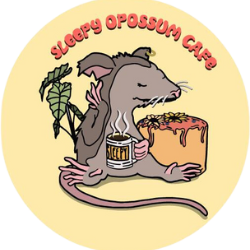 Sleepy Opossum Cafe Logo